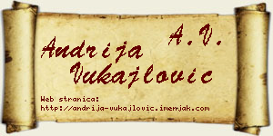 Andrija Vukajlović vizit kartica